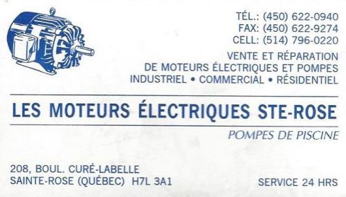 Les Moteurs Électriques Ste-Rose à Laval